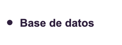 Base de datos