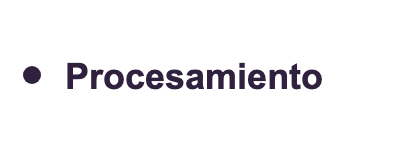 Procesamiento