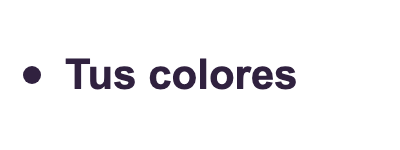 Tus colores