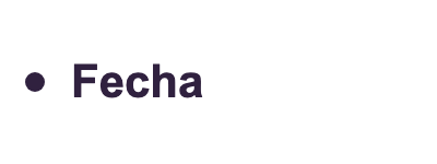 Fecha