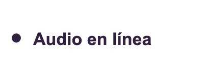 Audio en línea