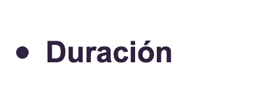 Duración
