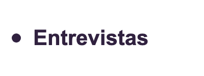 Entrevistas